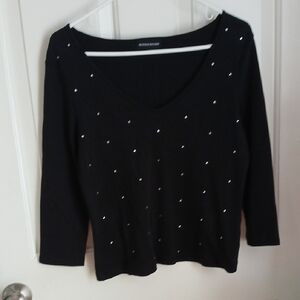 Sutton Studio Elegant Black Top